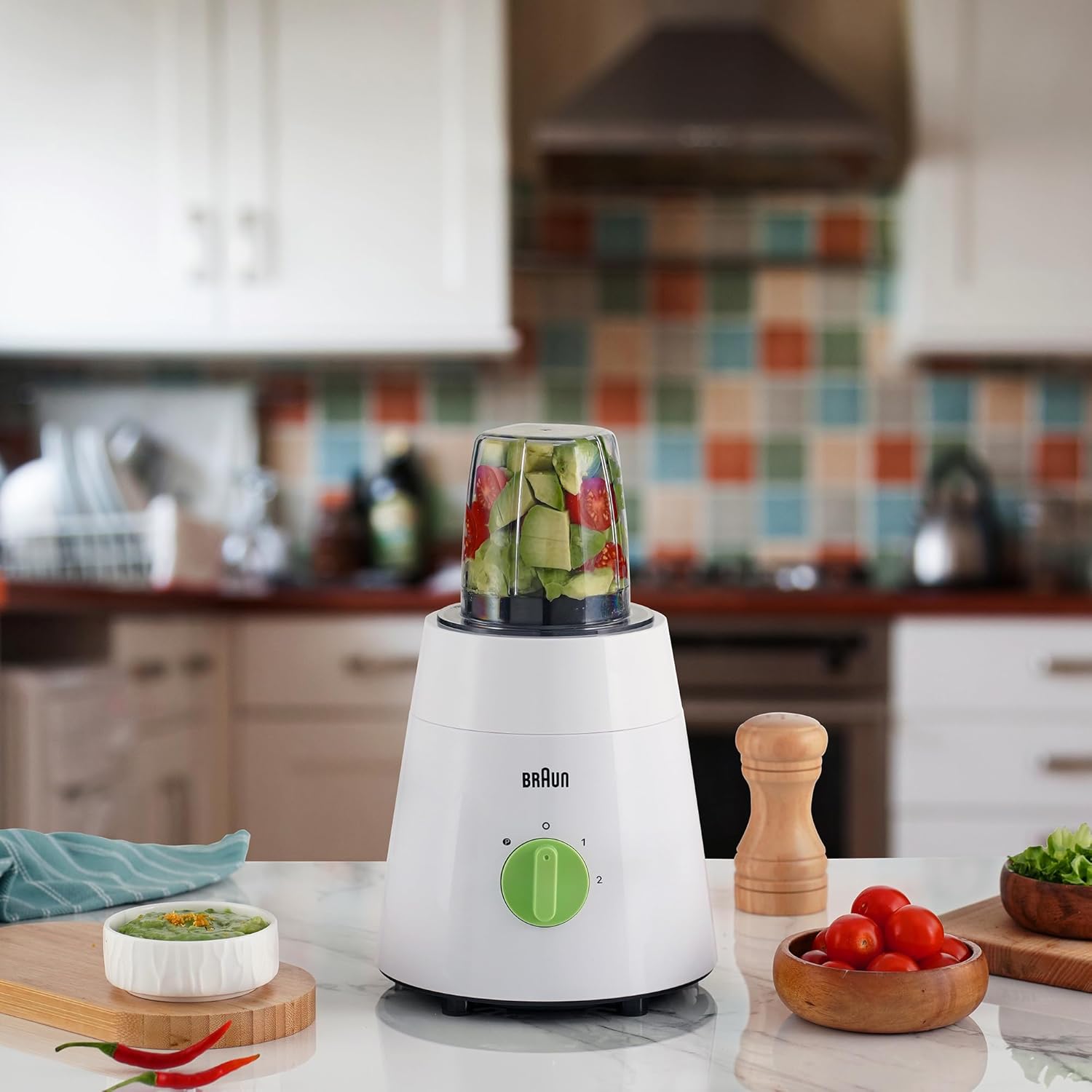 Braun Blender With Plastic Jar (500W, 2 Mills) Braun Blender With Plastic Jar (500W, 2 Mills)